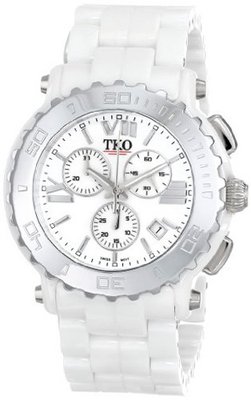 TKO ORLOGI TK581-WS Genuine Ceramic White Silver Multifunction