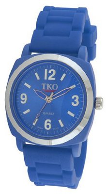 TKO ORLOGI TK584-BL Milano II Unisex Blue Rubberized Case