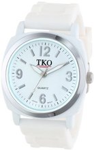 TKO ORLOGI TK584-WT Milano II Unisex White Rubberized Case