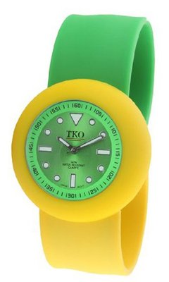 TKO ORLOGI TK589-GYG Green and Yellow Rubber Slap