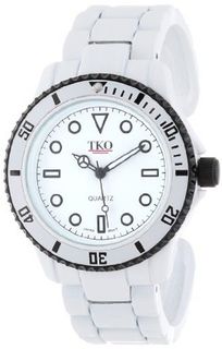 TKO ORLOGI TK594BK White Cuff Black Bezel