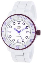 TKO ORLOGI TK594PR White Cuff Purple Bezel