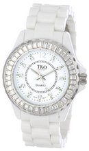 TKO ORLOGI TK608-WT Ceramix-Ice White Acrylic Crystallized Bezel