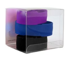 TKO ORLOGI TK611X1 Rubber Slap Bracelets Black Purple Blue