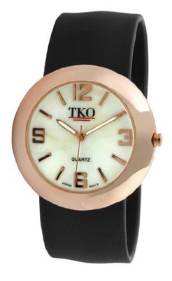 TKO ORLOGI TK614-RBK Rose Gold Metal Black Slap