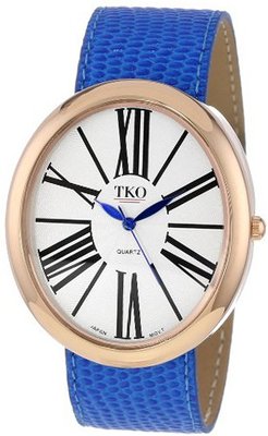 TKO ORLOGI TK617-RBL Rose Gold Blue Leather Slap