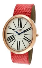 TKO ORLOGI TK617-RRD Rose Gold Red Leather Slap