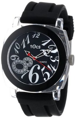 Tocs 40111 Analog Round Midnight Black