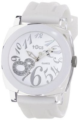 Tocs 40112 Analog Round Snow White