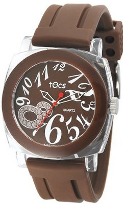 Tocs 40115 Analog Round Brown Bark