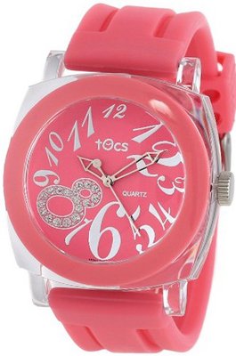 Tocs 40123 Analog Round Flamingo Pink