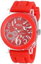 Tocs 40124 Analog Round Ruby Red