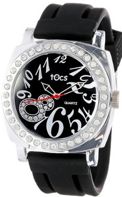 Tocs 40313 Analog Round Glitz Midnight Black