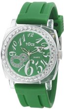 Tocs 40317 Analog Round Glitz Green Tea