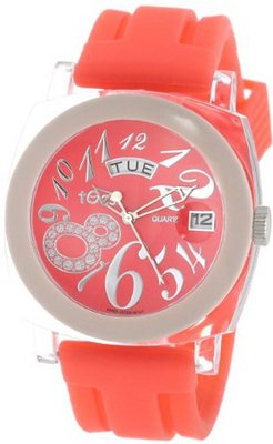 Tocs 40524 Analog Round Day-Date Poppy Punch