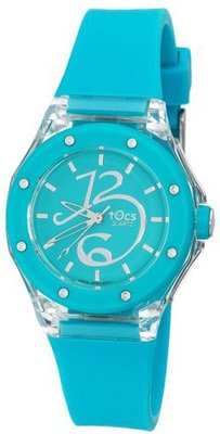 Tocs 40666 Analog Round 12-6 Petite Turquoise