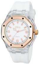 Tocs Unisex 40901 Analog Octagon Diver Rose White with Rose-Tone