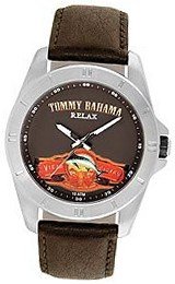 Tommy Bahama RELAX RLX1192 Panel Back Custom Viejo Cigar Brown Analog Strap