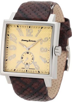 Tommy Bahama Swiss TB1205 Silver Sands Square Swiss Chronograph Pineapple Dial