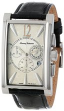 Tommy Bahama Swiss TB1250 Havana Tall Silver Dial Tank Strap