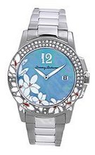 Tommy Bahama Swiss TB4043 Bimini Floral Round Stone Bezel Blue Analog