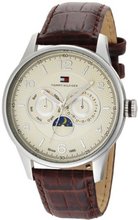 Tommy Hilfiger 1710256 Classic Stainless Steel Brown Croco Embossed Strap