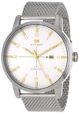 Tommy Hilfiger 1710333 Casual Sport 3-Hand Black Ion-Plated Case and Mesh Bracelet