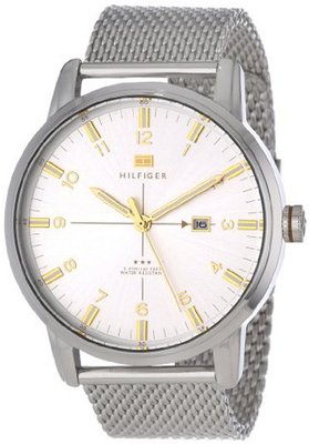 Tommy Hilfiger 1710333 Casual Sport 3-Hand Black Ion-Plated Case and Mesh Bracelet