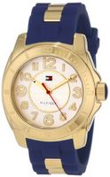 Tommy Hilfiger 1781307 Casual Sport Gold-Plated Case and Links with Silicone Strap