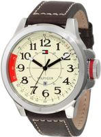 Tommy Hilfiger 1790844 Sport Stainless Steel and Khaki Brown leahter