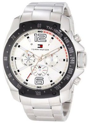 Tommy Hilfiger 1790872 Sport Stainless Steel Bracelet Black Bezel