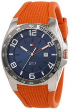 Tommy Hilfiger 1790883 Sport Stainless Steel Bezel Orange Silicon Strap
