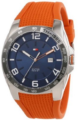 Tommy Hilfiger 1790883 Sport Stainless Steel Bezel Orange Silicon Strap