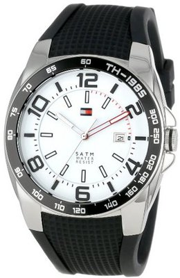 Tommy Hilfiger 1790884 Sport Stainless Steel Bezel Black Silicon Strap