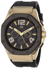 Tommy Hilfiger 1790911 Cool Sport Multi-Eye Black Silicone Strap