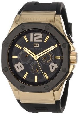 Tommy Hilfiger 1790911 Cool Sport Multi-Eye Black Silicone Strap