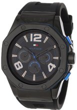 Tommy Hilfiger 1790912 Cool Sport Multi-Eye Black Silicone Strap
