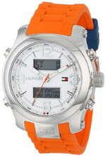 Tommy Hilfiger 1790947 Cool Sport Analog-Digital and Orange Silicone Strap