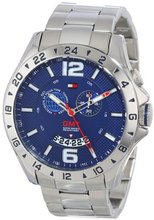 Tommy Hilfiger 1790975 Cool Sport GMT Movement Stainless Steel Bracelet