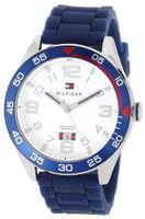 Tommy Hilfiger 1790977 Cool Sport Aluminum Bezel and Blue Silicone Strap