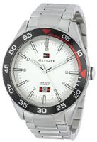 Tommy Hilfiger 1790980 Cool Sport Aluminum Bezel and Silver Sunray Dial