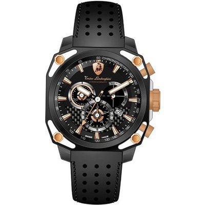 Tonino Lamborghini 4 Screws Black Chronograph 4850