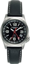 Torgoen Swiss T05501 Dual-Time Zone Leather Strap