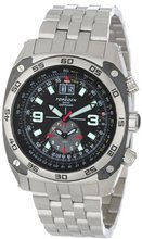 Torgoen Swiss T07201 Pilot Computer Dual-Time Zone Stainless Steel