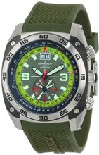 Torgoen Swiss T07303 Pilot Computer Dual-Time Zone Polyurethane Strap