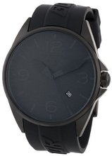 Torgoen Swiss T10302 Black Phantom Dial 3-Hand Analog Rubber Strap