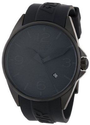 Torgoen Swiss T10302 Black Phantom Dial 3-Hand Analog Rubber Strap