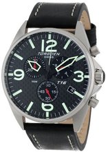 Torgoen Swiss T16105 T16 Stainless-Steel Case Carbon Aviation