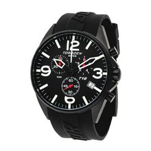 Torgoen Swiss T16301 Aviation Chronograph Black Dial Polyurethane Strap