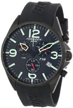 Torgoen Swiss T16302 Aviation Chronograph Carbon Fiber Polyurethane Strap